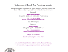 Tablet Screenshot of dansk-thai-forening.dk
